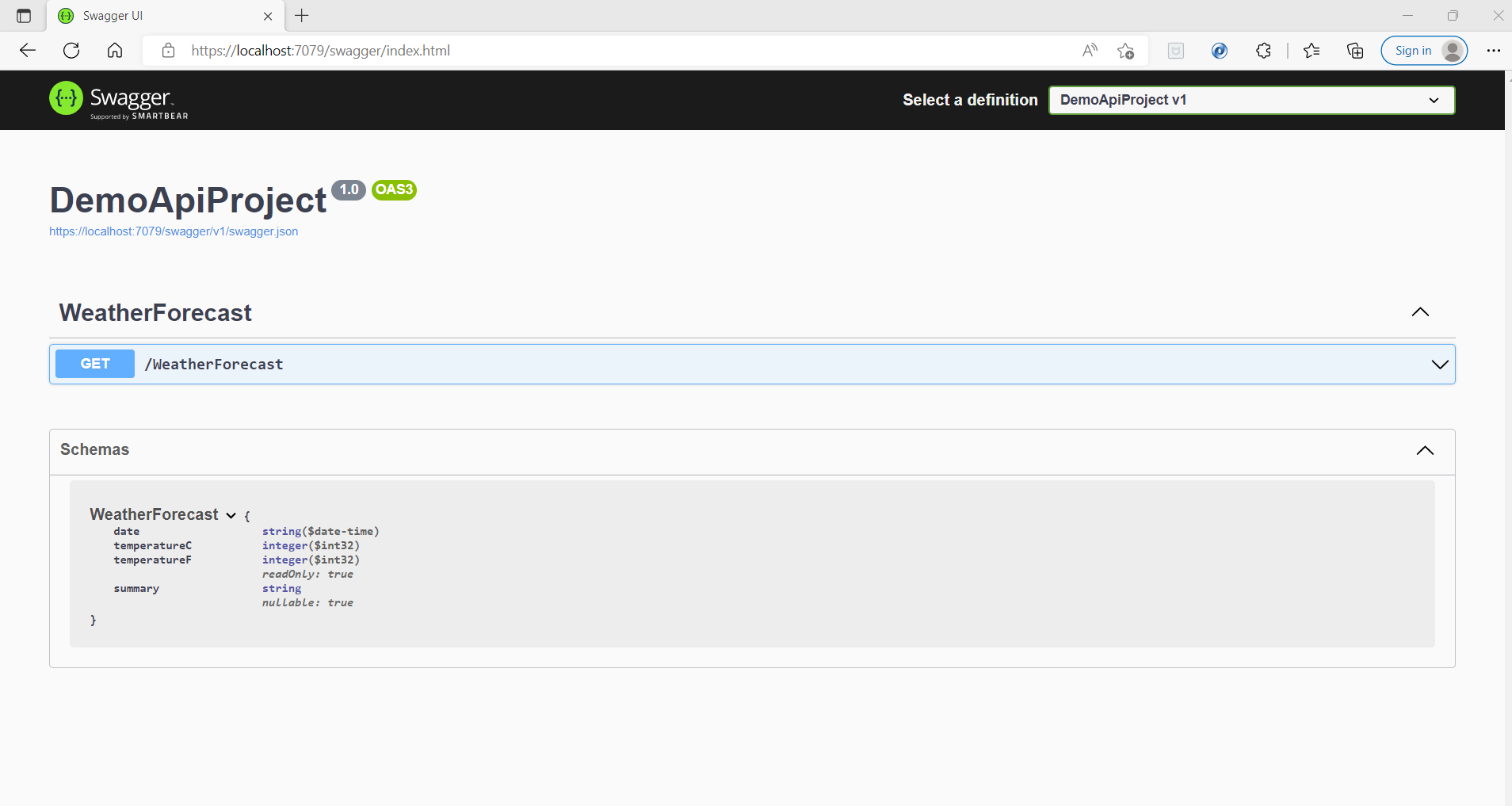 Run-the-API-project
