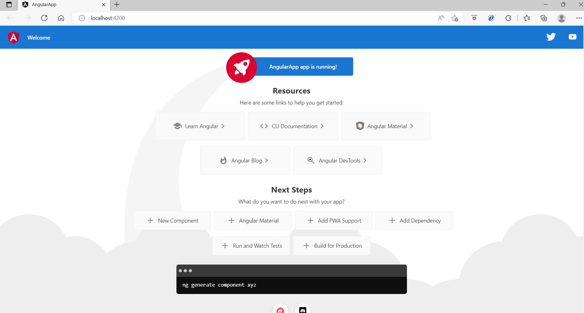 Running-Angular-Application